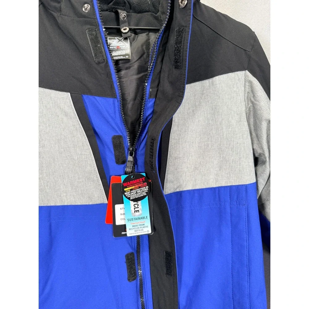 ZeroXposur Boys Winter Jacket Z54501K Freeze Blue Black Grey Hooded Parka 10/12
